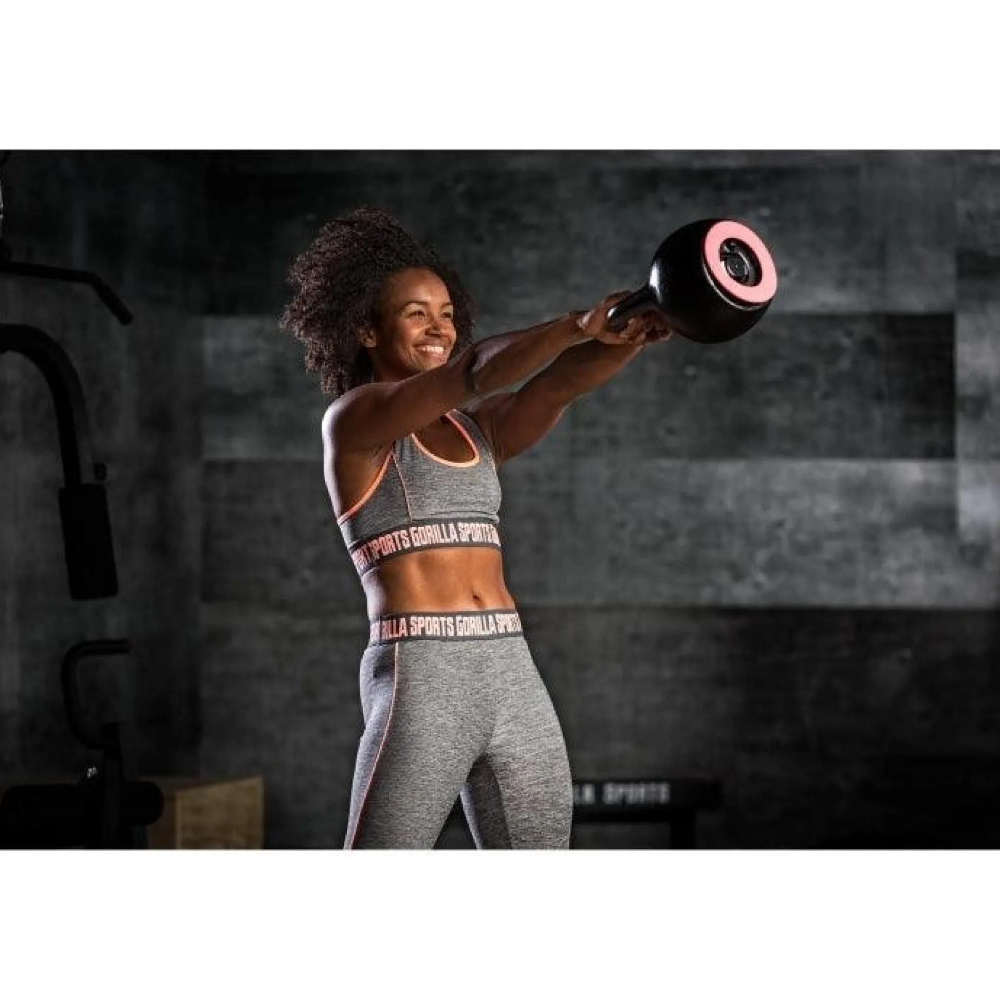 Gorilla Sports Kettlebell verstellbar 8 - 16 kg Schwarz / Blau