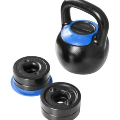 Gorilla Sports Kettlebell verstellbar 8 - 16 kg Schwarz / Rot Outlet