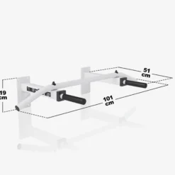 Gorilla Sports Klimmzugstange für die Wand Weiss Hot