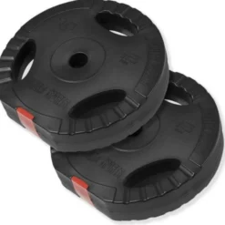 Gorilla Sports Kraftstation Universal inkl, Latzugturm, Langhantel Set Kunststoff Gripper und Bodenschutzmatten Weiss / Rot / Silber Online