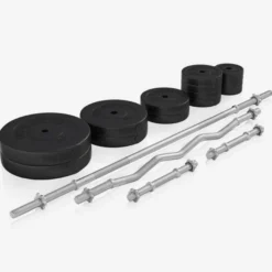 Gorilla Sports Kraftstation Universal inkl, Langhantel Set, Latzugturm und Bodenschutzmatten Weiss Online
