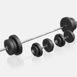 Gorilla Sports Kraftstation Universal inkl, Langhantel Set Kunststoff 40/70/100 kg Weiss Best