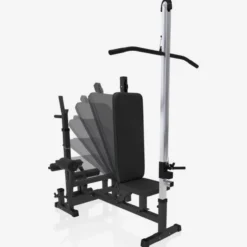 Gorilla Sports Kraftstation Universal inkl, Latzugturm Weiss Online