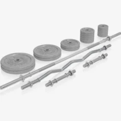 Gorilla Sports Kraftstation Universal inkl, Langhantel Set Gusseisen 108 kg Schwarz Hot
