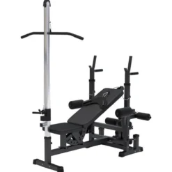 Gorilla Sports Kraftstation Universal inkl, Latzugturm Schwarz Clearance