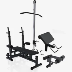 Gorilla Sports Kraftstation Universal inkl, Latzugturm Schwarz Clearance