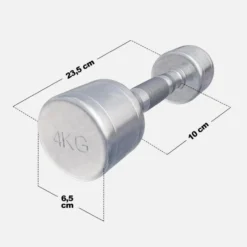 Gorilla Sports Kurzhantel Chrom 1 - 20 kg Chrom / Silber