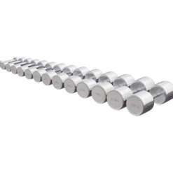 Gorilla Sports Kurzhantel Chrom 1 - 20 kg Chrom / Silber Sale