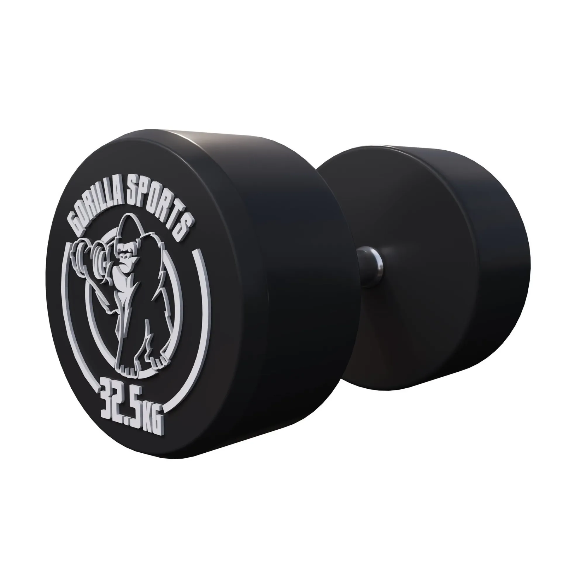 Gorilla Sports Kurzhantel Gummi 2,5 - 40 kg Schwarz / Weiß Best