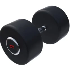 Gorilla Sports Kurzhantel Gummi PRO 2,5 - 50 kg Chrom / Schwarz Sale