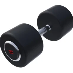 Gorilla Sports Kurzhantel Gummi PRO 2,5 - 50 kg Chrom / Schwarz Best