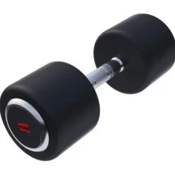 Gorilla Sports Kurzhantel Gummi PRO 2,5 - 50 kg Chrom / Schwarz New