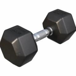 Gorilla Sports Kurzhantel Hexagon Gummi 2 - 50 kg Schwarz Discount