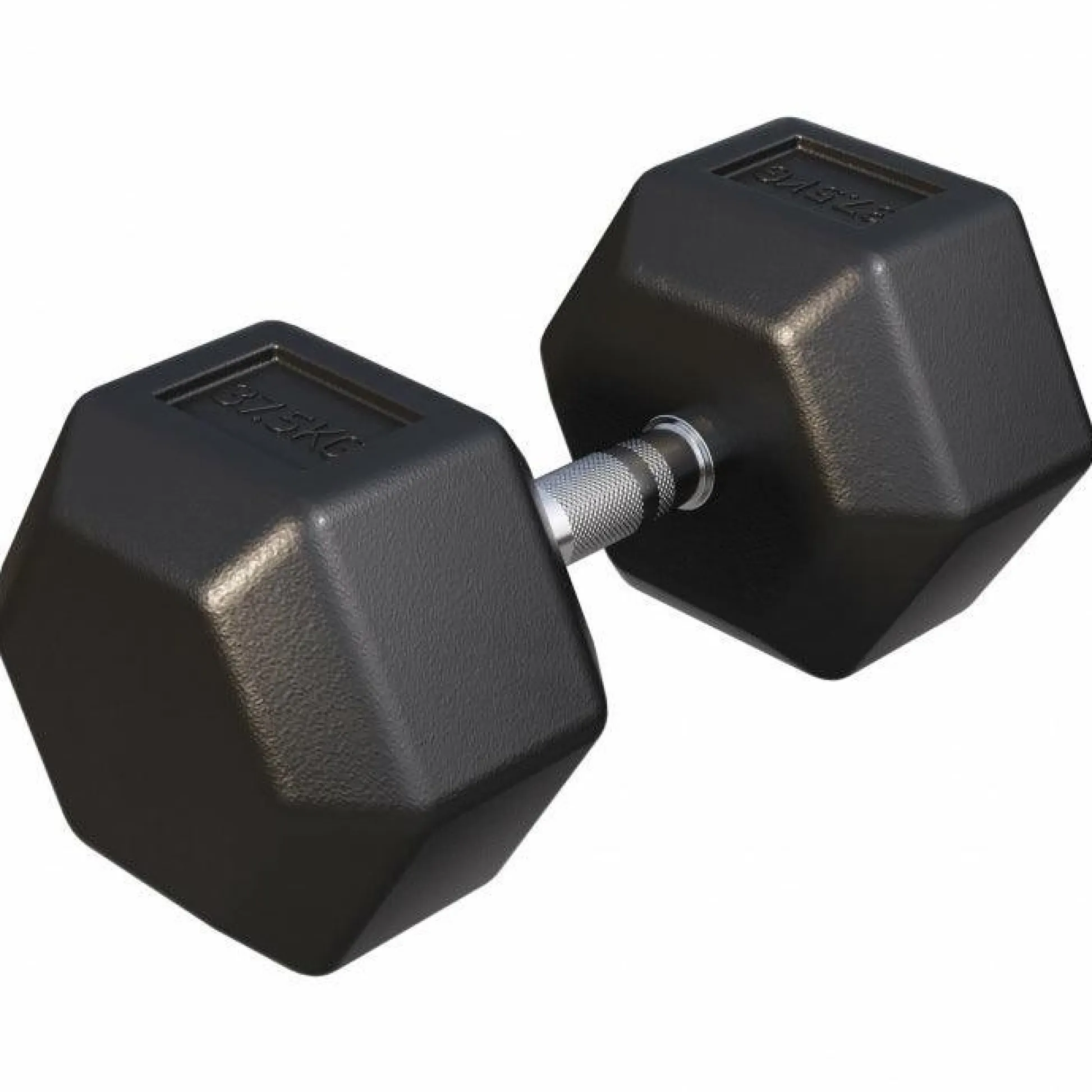 Gorilla Sports Kurzhantel Hexagon Gummi 2 - 50 kg Schwarz