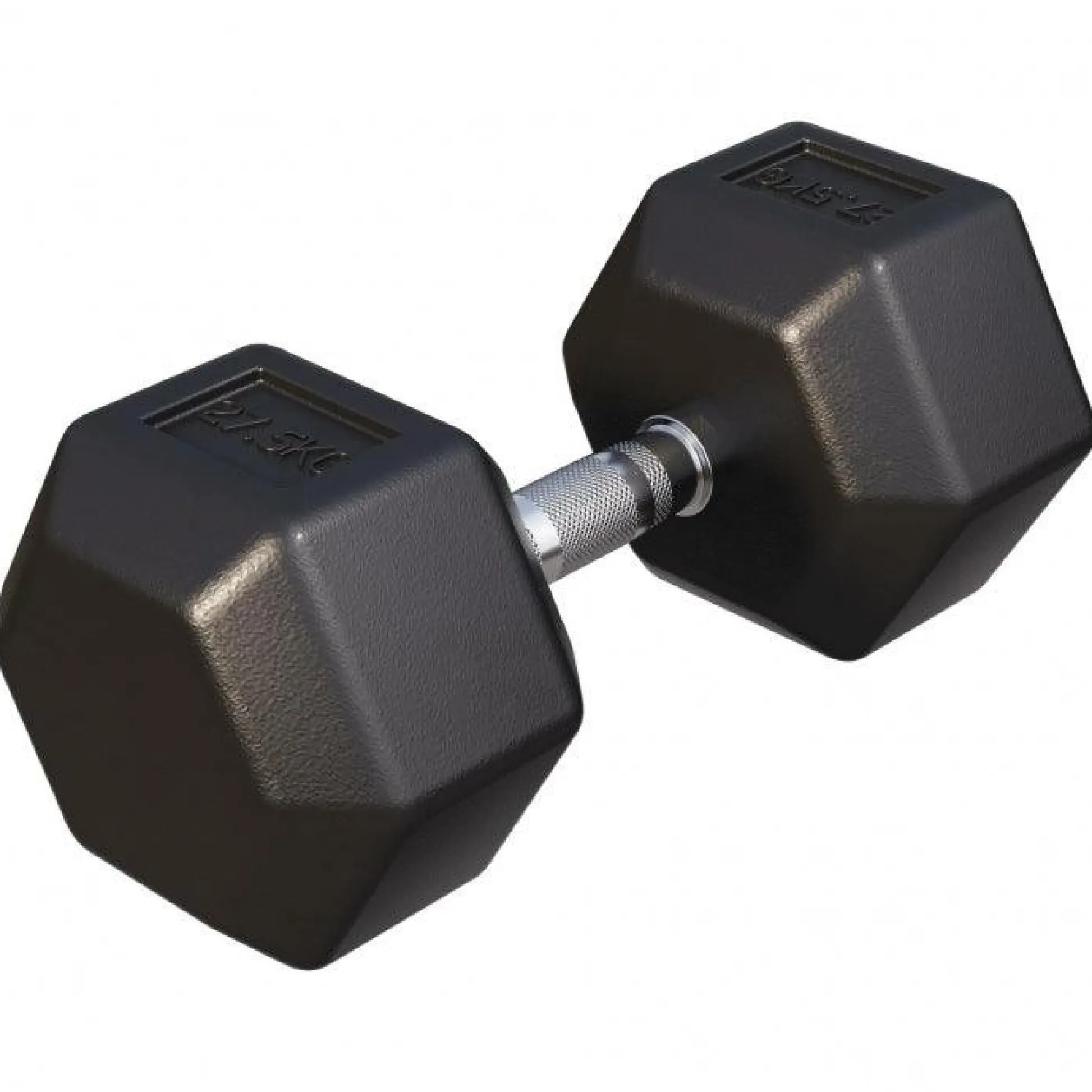 Gorilla Sports Kurzhantel Hexagon Gummi 2 - 50 kg Schwarz Hot