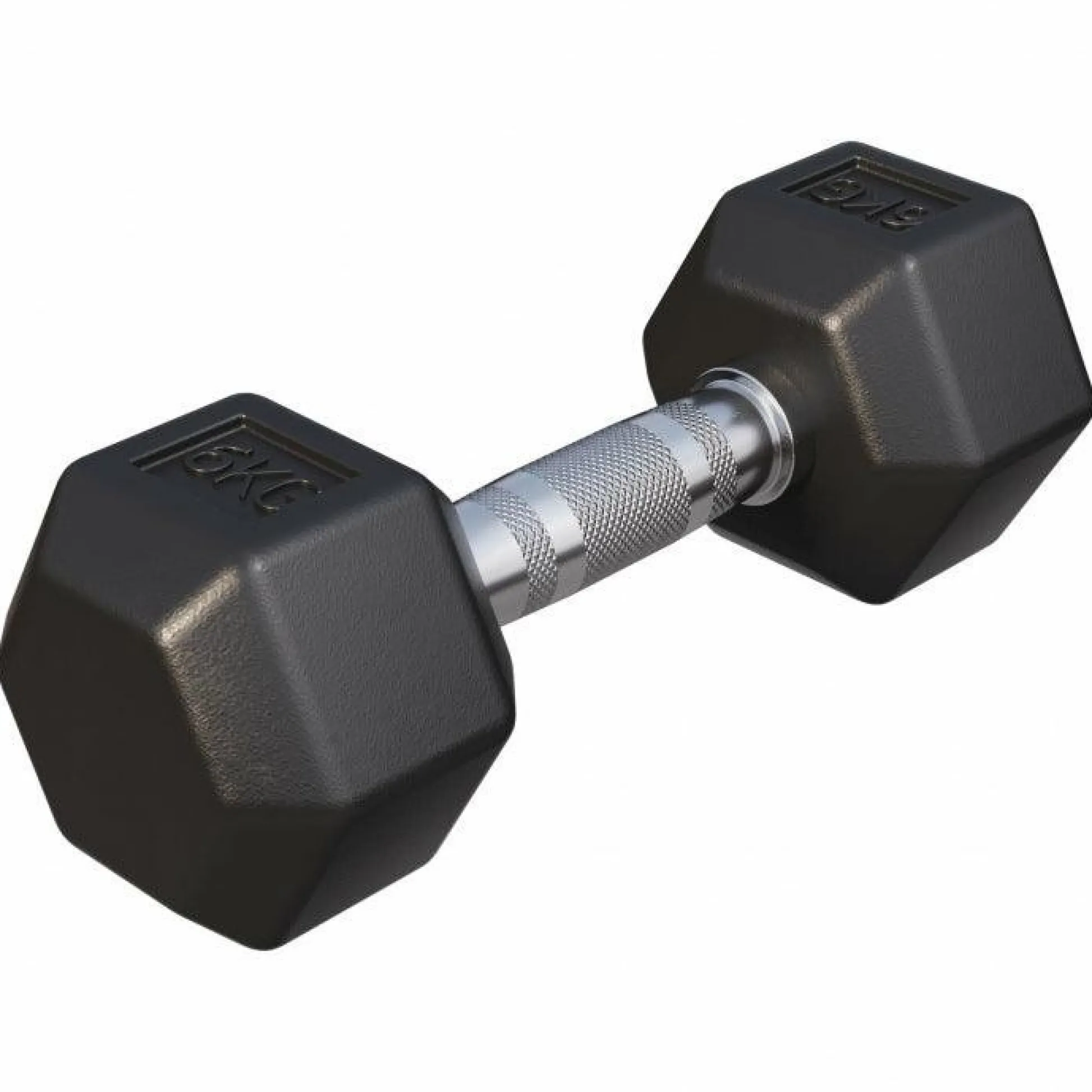 Gorilla Sports Kurzhantel Hexagon Gummi 2 - 50 kg Schwarz Online