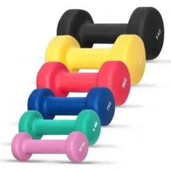Gorilla Sports Kurzhanteln Gymnastik Neopren Rund 1 - 10 kg Schwarz Sale
