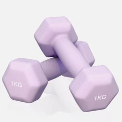 Gorilla Sports Kurzhanteln Gymnastik Neopren Hexagon 2 - 10 kg Lila Sale