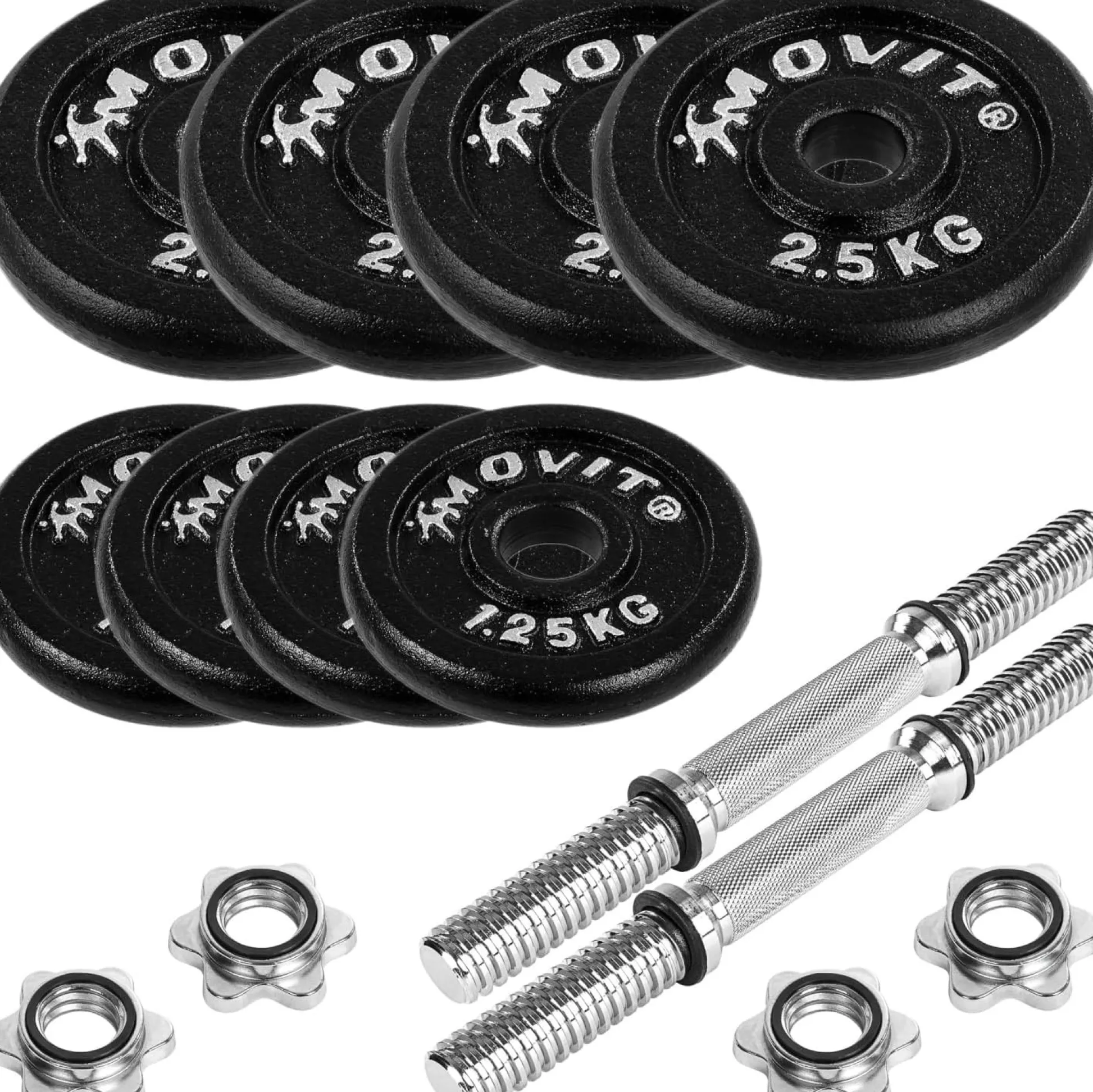 MOVIT Kurzhanteln Set 20 - 60 kg Schwarz Sale