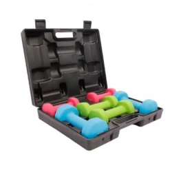 Gorilla Sports Kurzhantel Set Aerobic 12 kg inkl, Koffer Verschieden Clearance