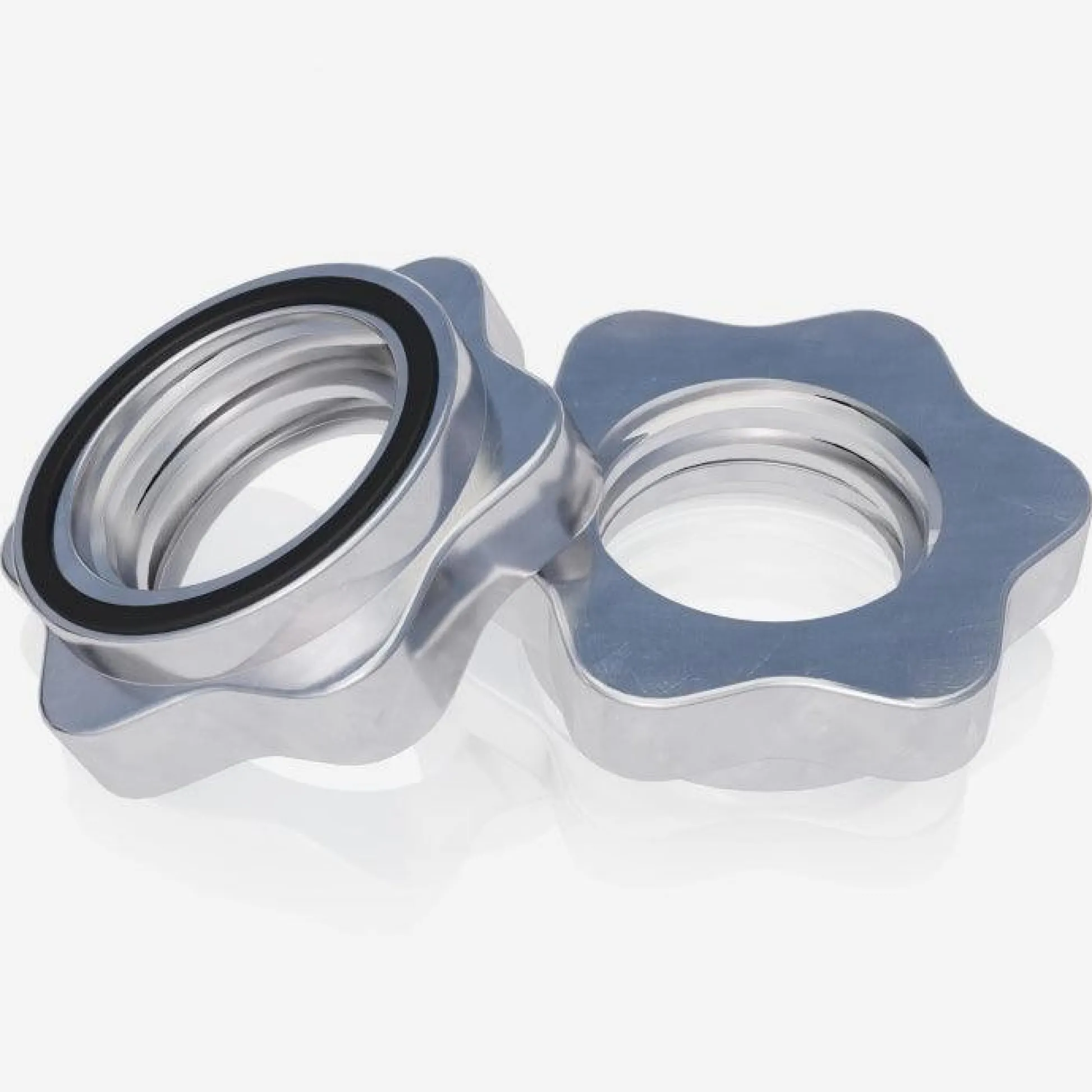 Gorilla Sports Kurzhantel Set Chrom 30 kg mit Sternverschlüssen Silber Clearance