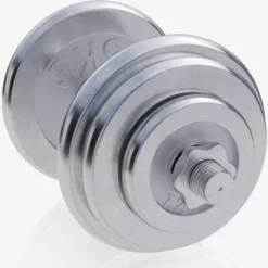 Gorilla Sports Kurzhantel Set Chrom 30 kg mit Sternverschlüssen Silber Clearance