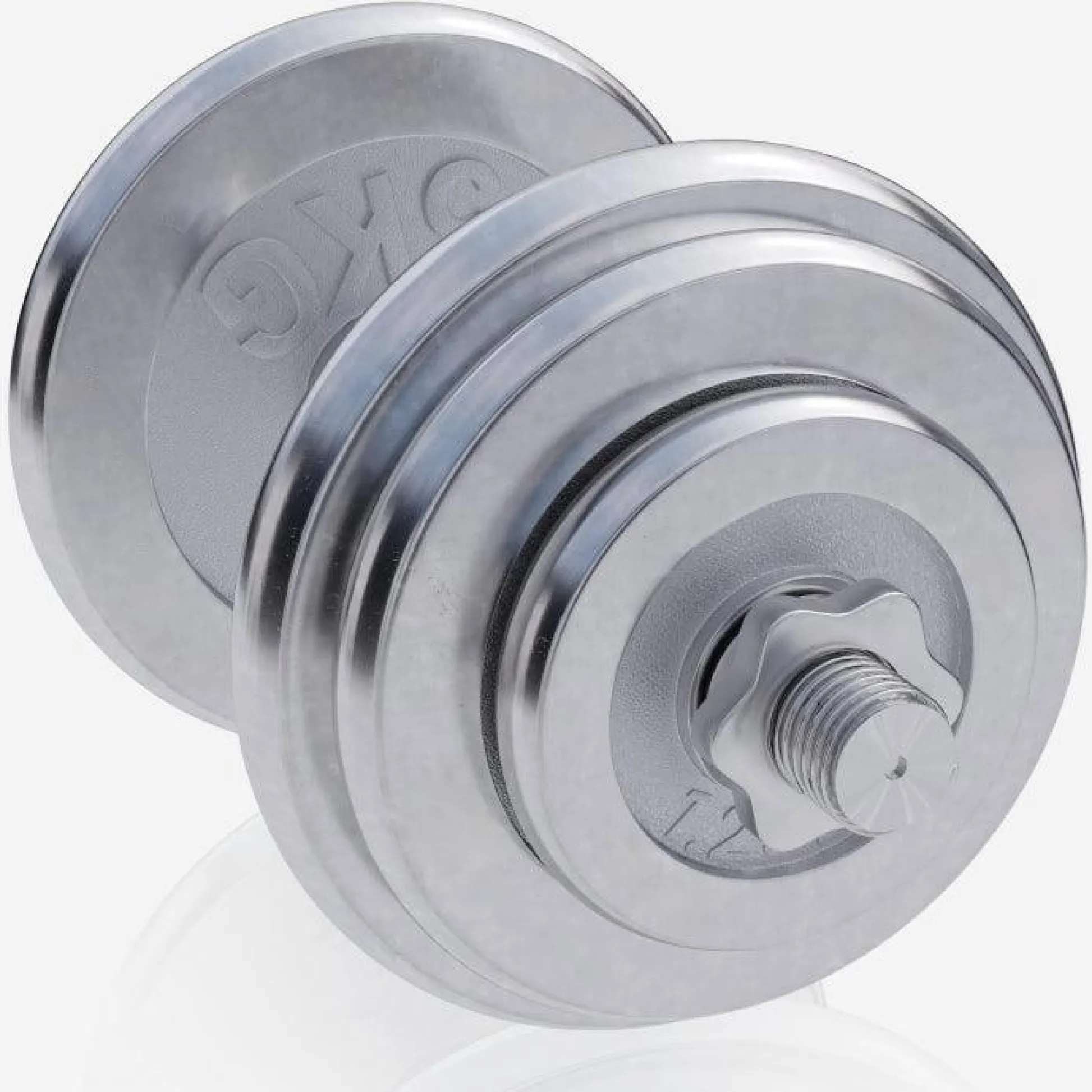 Gorilla Sports Kurzhantel Set Chrom 30 kg mit Sternverschlüssen Silber Clearance