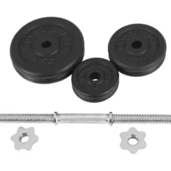 Gyronetics Kurzhantel Set E-Series Gusseisen 20 kg 25 mm Schwarz / Silber Sale
