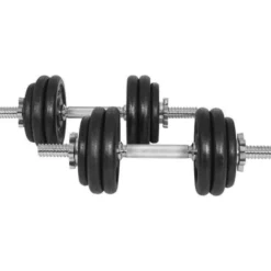 Gyronetics Kurzhantel Set E-Series Gusseisen 30 kg 25 mm Schwarz / Silber Discount