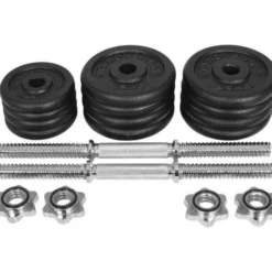 Gyronetics Kurzhantel Set E-Series Gusseisen 30 kg 25 mm Schwarz / Silber Discount