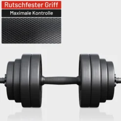 Gyronetics Kurzhantel Set E-Series Kunststoff 30 kg 25 mm Schwarz Hot