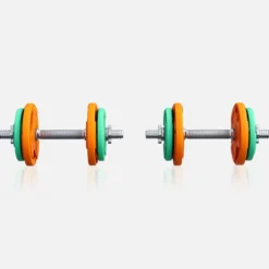 Gorilla Sports Kurzhantel Set Gummi Gripper 20 kg mit Verschlüssen Verschieden Outlet