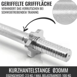 Gorilla Sports Kurzhantel Set Gummi Gripper 30 kg mit Verschlüssen Verschieden Outlet
