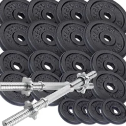 ScSports Kurzhantel Set Gusseisen 70 kg Schwarz New
