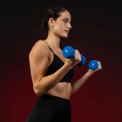 Gorilla Sports Kurzhantel Set Gymnastik Neopren 10 kg mit Koffer Verschieden Clearance
