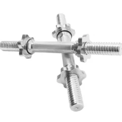 Gorilla Sports Kurzhantel Set Kunststoff Gripper 20 kg mit Sternverschlüssen Schwarz / Silber Discount