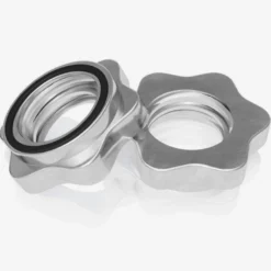 Gorilla Sports Kurzhantel Set Kunststoff Gripper 30 kg mit Sternverschlüssen Schwarz / Silber Hot