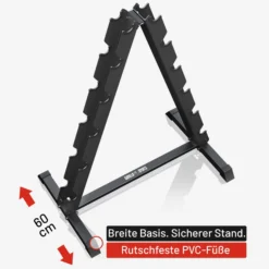Gorilla Sports Kurzhantelständer Schwarz Online