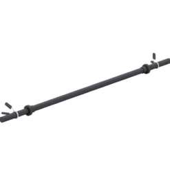 Gorilla Sports Langhantel Aerobic 130 cm mit Federverschlüssen Schwarz Hot