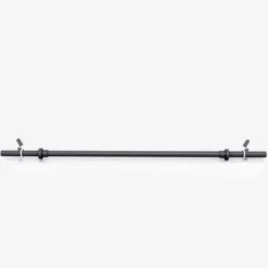 Gorilla Sports Langhantel Aerobic 130 cm mit Federverschlüssen Schwarz Hot