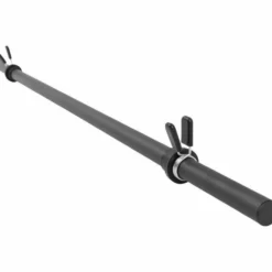 Gorilla Sports Langhantel Aerobic 130 cm mit Nackenpolster und Federverschlüssen Schwarz Sale