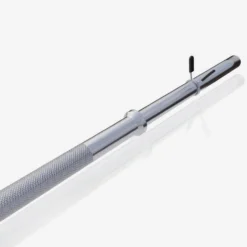 Gorilla Sports Langhantel 170 cm mit Federverschlüssen Silber Sale