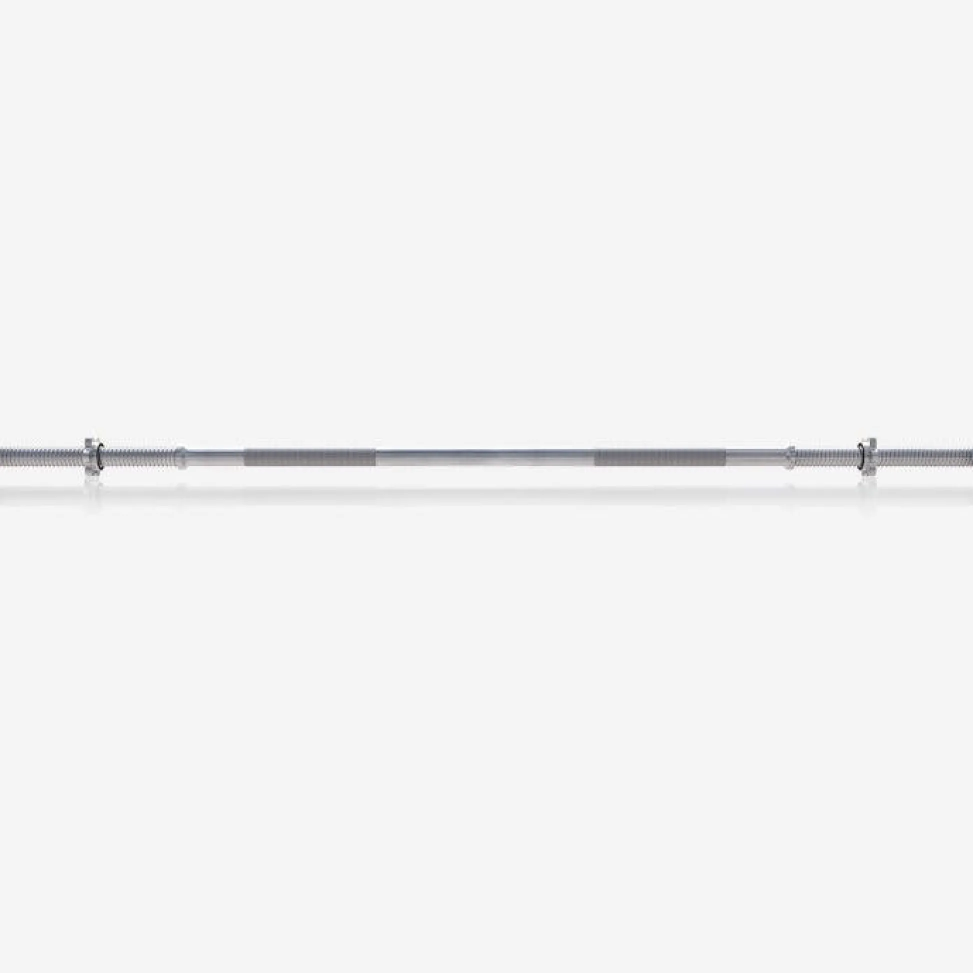 Gorilla Sports Langhantel 150 cm mit Sternverschlüssen Silber Outlet