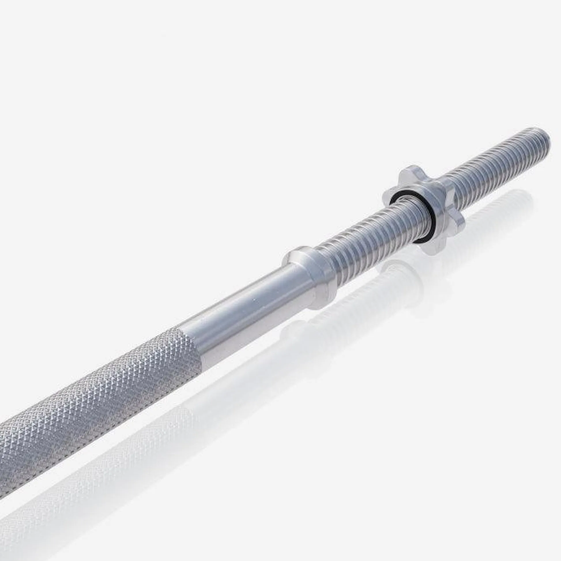 Gorilla Sports Langhantel 150 cm mit Sternverschlüssen Silber Outlet
