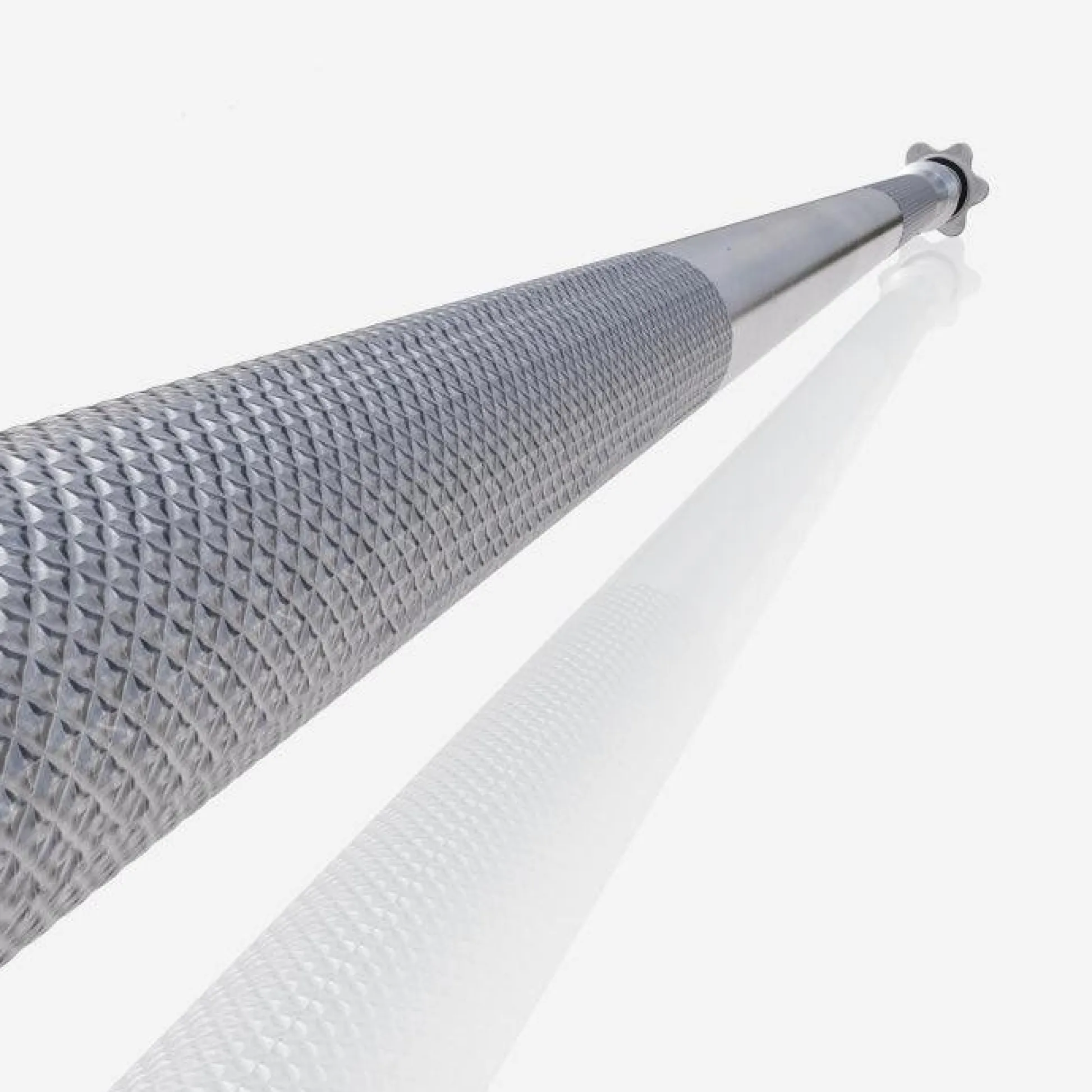 Gorilla Sports Langhantel 150 cm mit Sternverschlüssen Silber Outlet