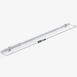Gorilla Sports Langhantel 200 cm mit Sternverschlüssen Silber Online