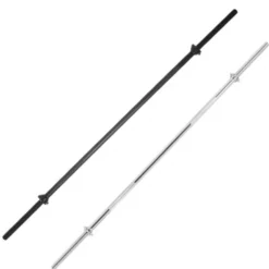 Gorilla Sports Langhantel 170 cm mit Sternverschlüssen Silber Sale