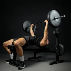 Gorilla Sports Langhantel 170 cm mit Sternverschlüssen Silber Sale