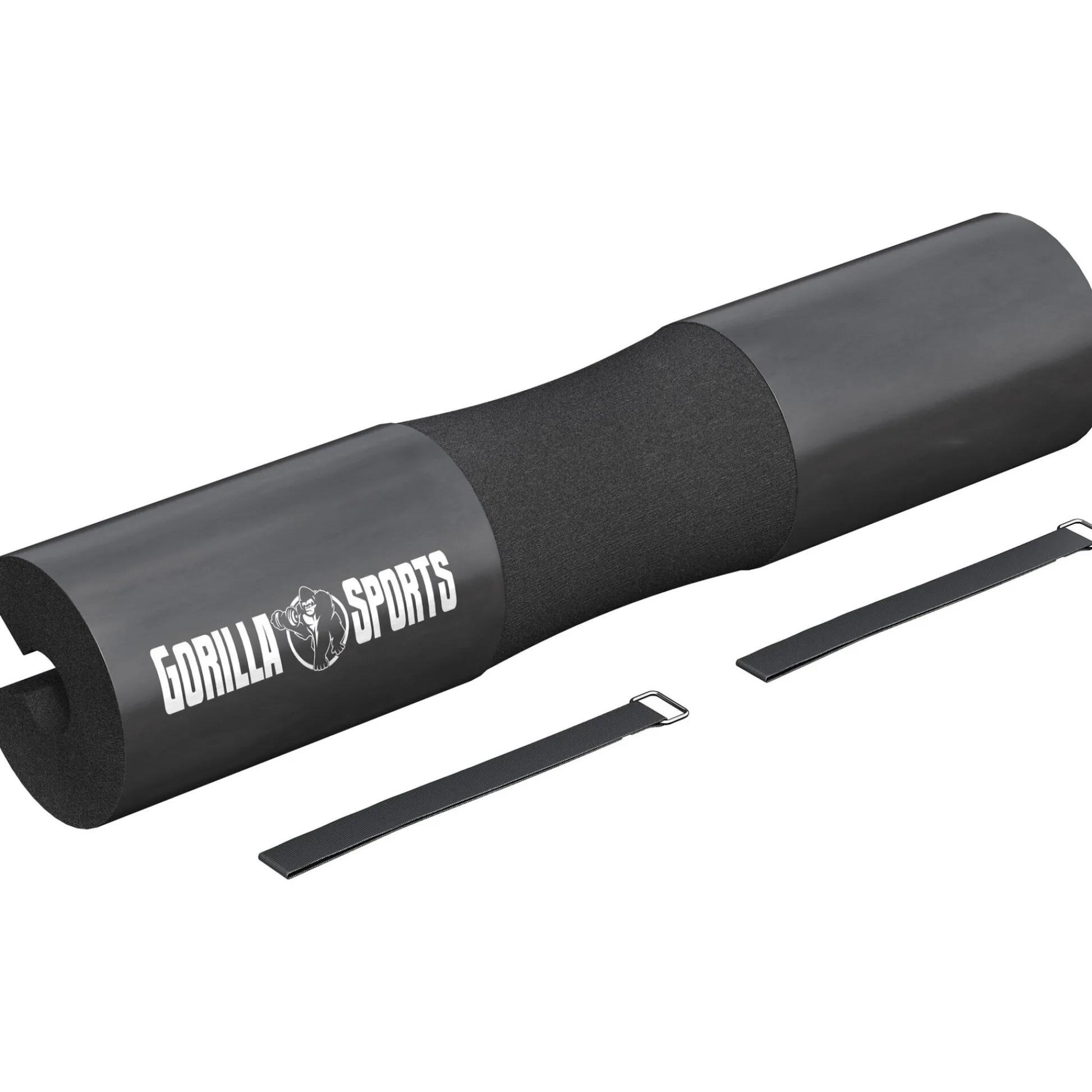 Gorilla Sports Langhantel Nackenpolster 45 cm mit Befestigungsriemen Schwarz