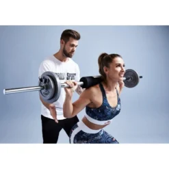 Gorilla Sports Langhantel Nackenpolster 40 cm mit Klettverschluss Schwarz Discount